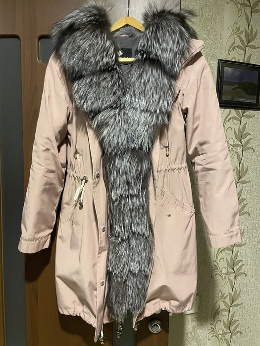 Парка с натуральным мехом
