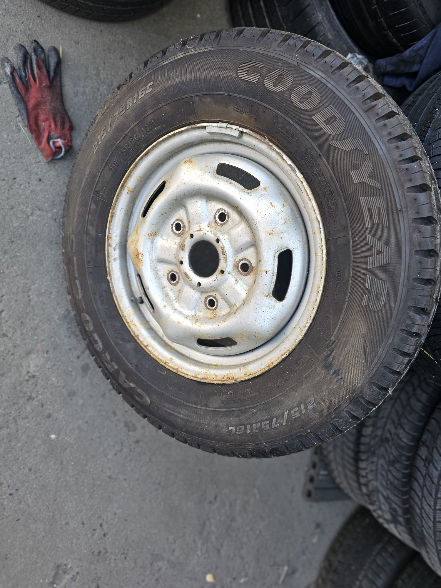 Koło zapasowe ford Transit 16 5x160 opona 215/75/16 Goodyear