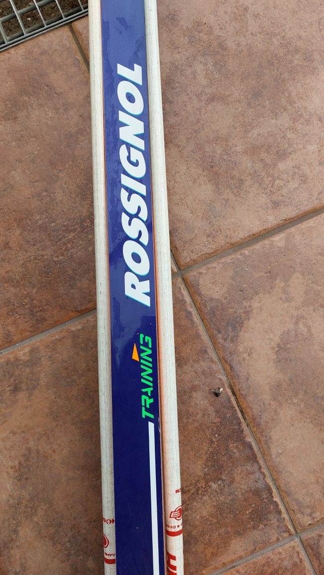 Narty biegowe Rossignol 200 cm z wiązaniami+ kije 135 cm