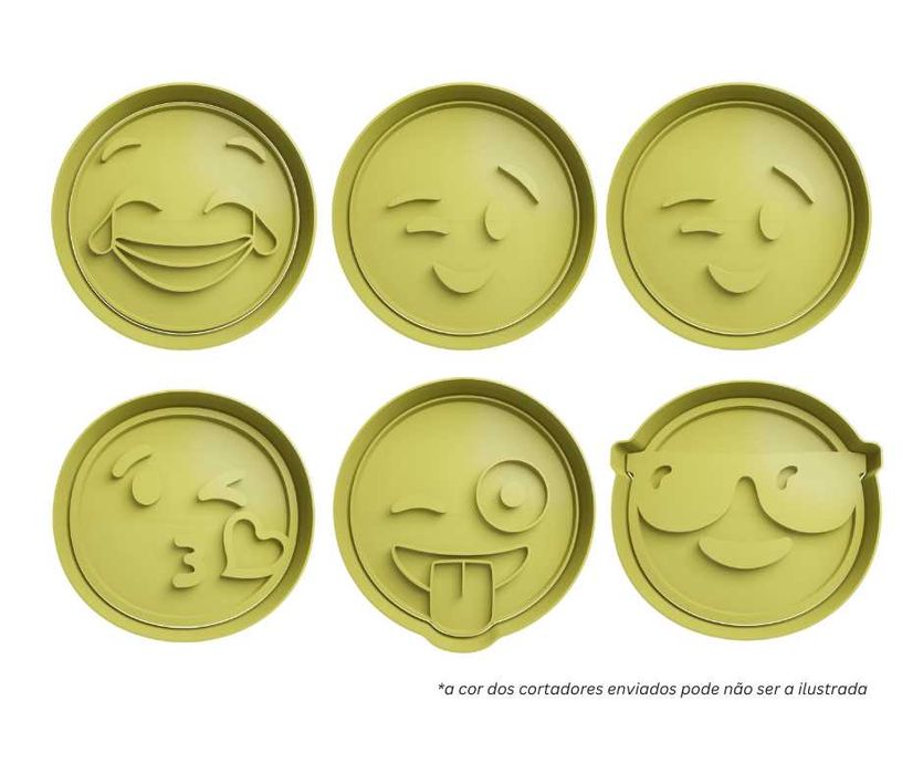 Pack 6 Cortadores de Bolachas – Temas Divertidos