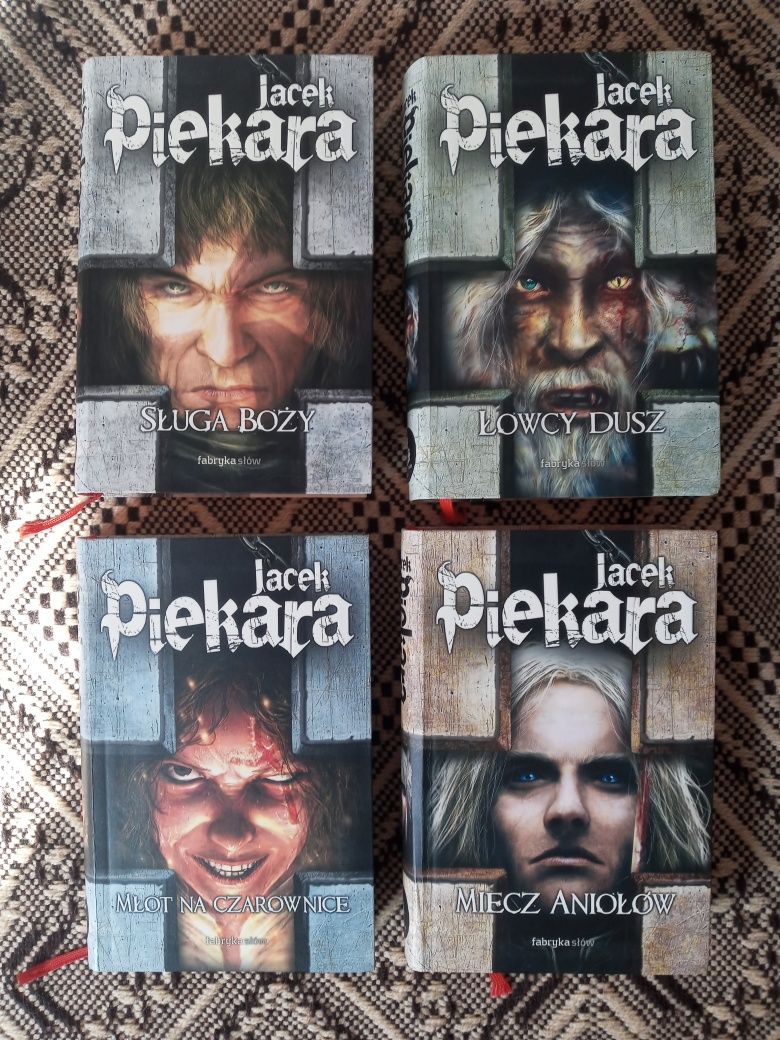 Jacek Piekara Cykl Inkwizytorski 4  tomy Stan Bardzo Dobry TWARDE