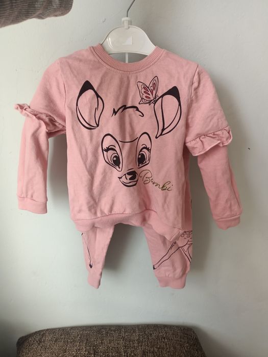 Dres dla dziewczynki komplet bluza, spodnie Bambi Disney