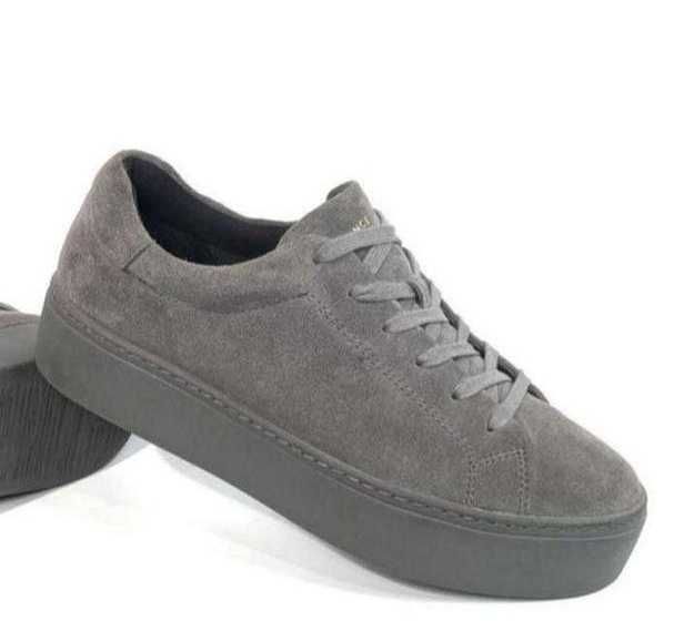 Люксовые кроссовки кеды бренда ECCO из натуральной замши