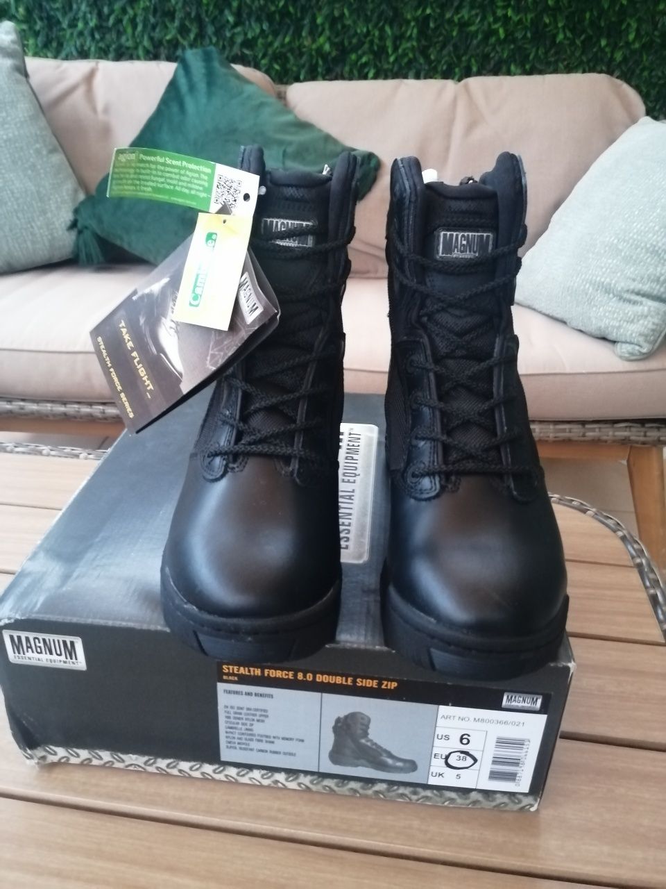 Botas Magnum Stealth Force 8.0 Double Side Zip