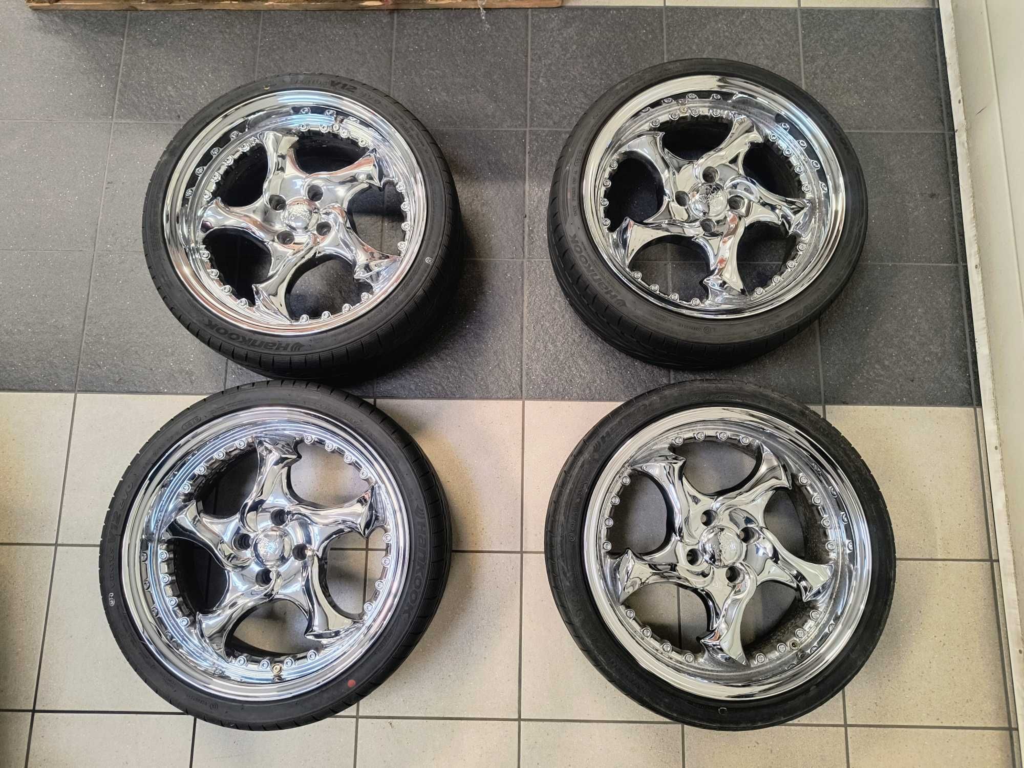 Keskin KT7  17" 4x100 Chrom R17 z oponami Hankook Ventus V12 evo