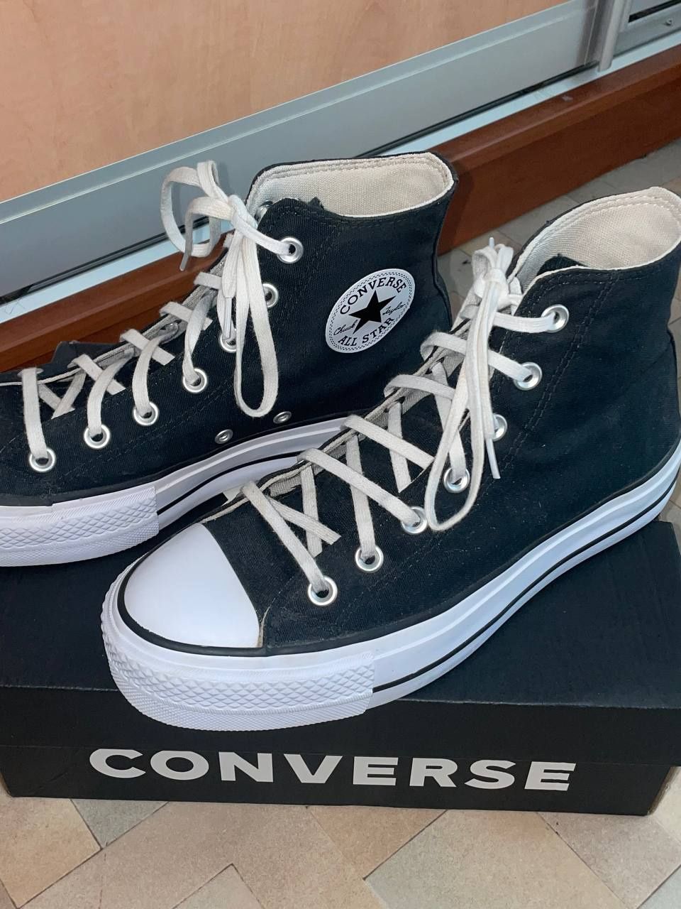 Converse chuck taylor конверсы на высокой подошве 39,5 мужские женские