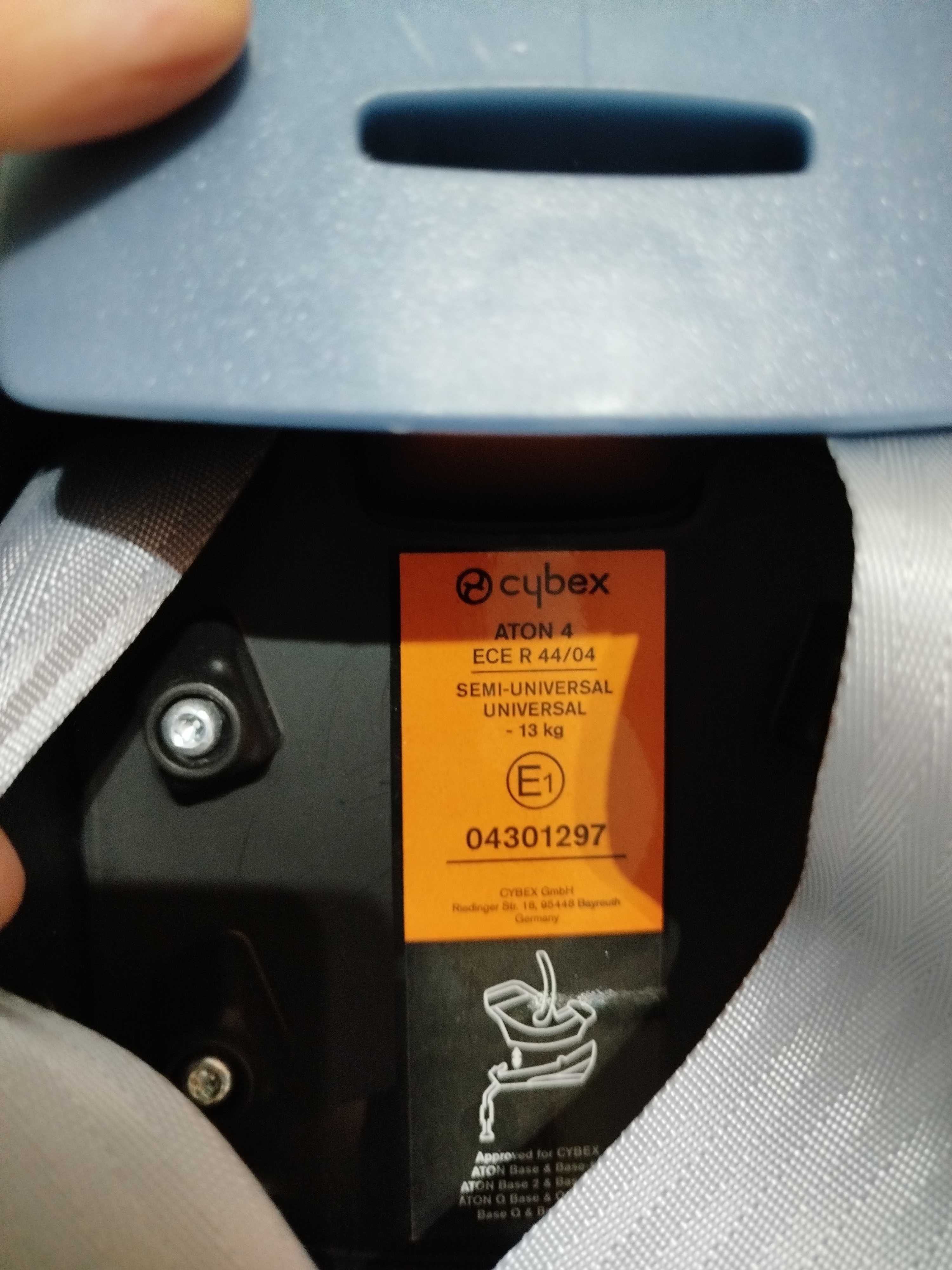 fotelik Nosidełko Cybex Aton 4 + adaptery