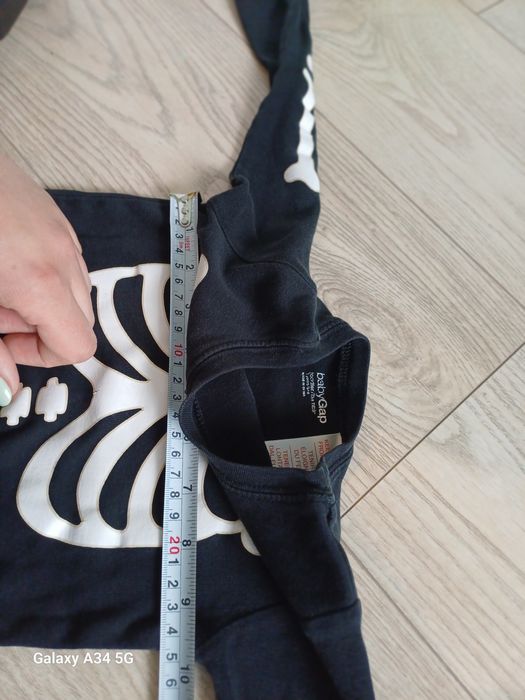 Strój/przebranie kościotrupa rozmiar 86