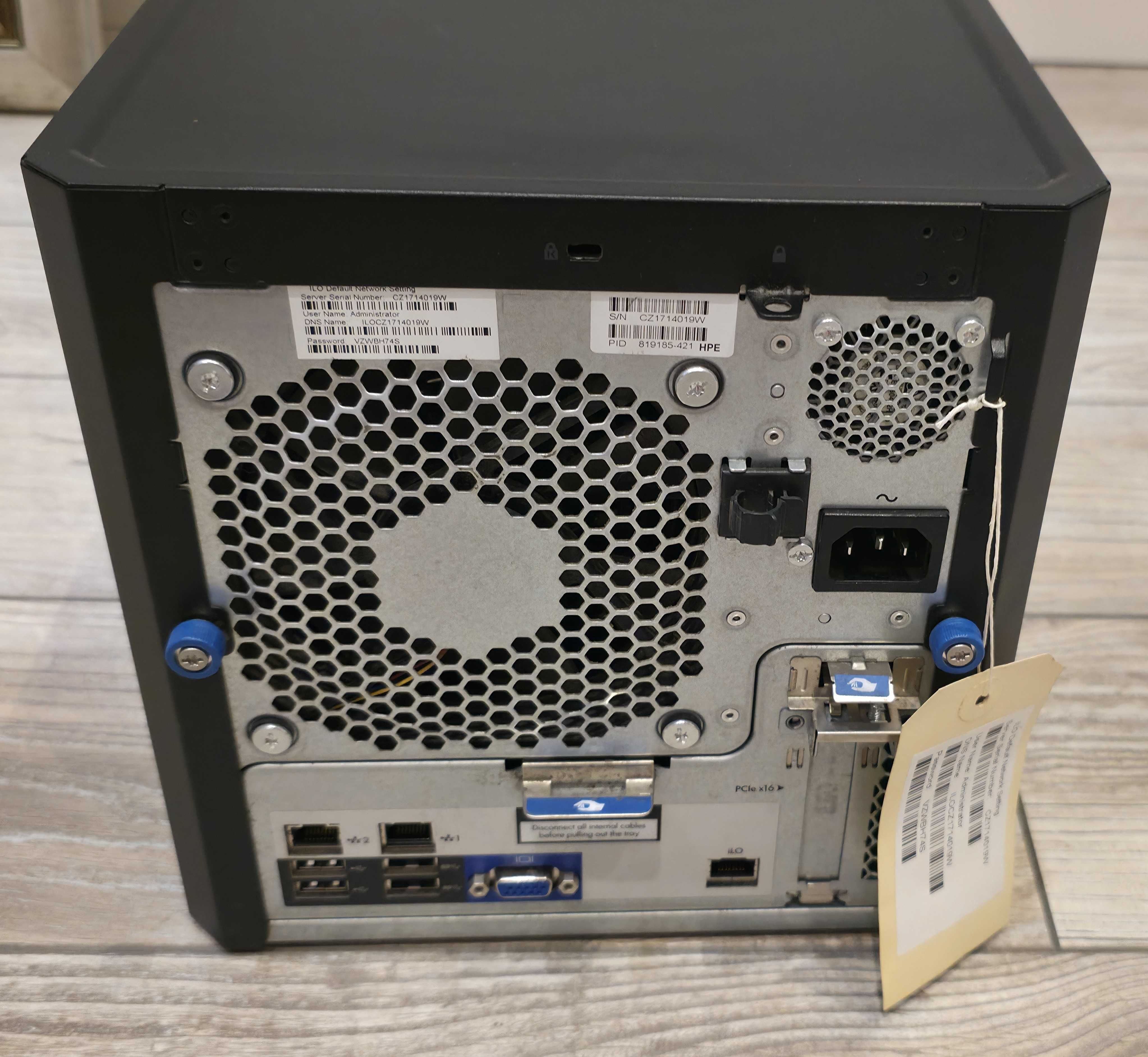 HPE Proliant Microserver Gen 8 + 4x 1TB HDD