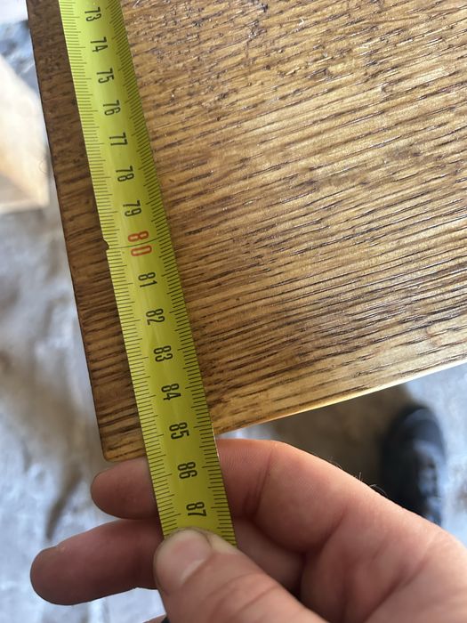 Stół dębowy 3.5cm grubosci 231 cm dlugi nogi metal