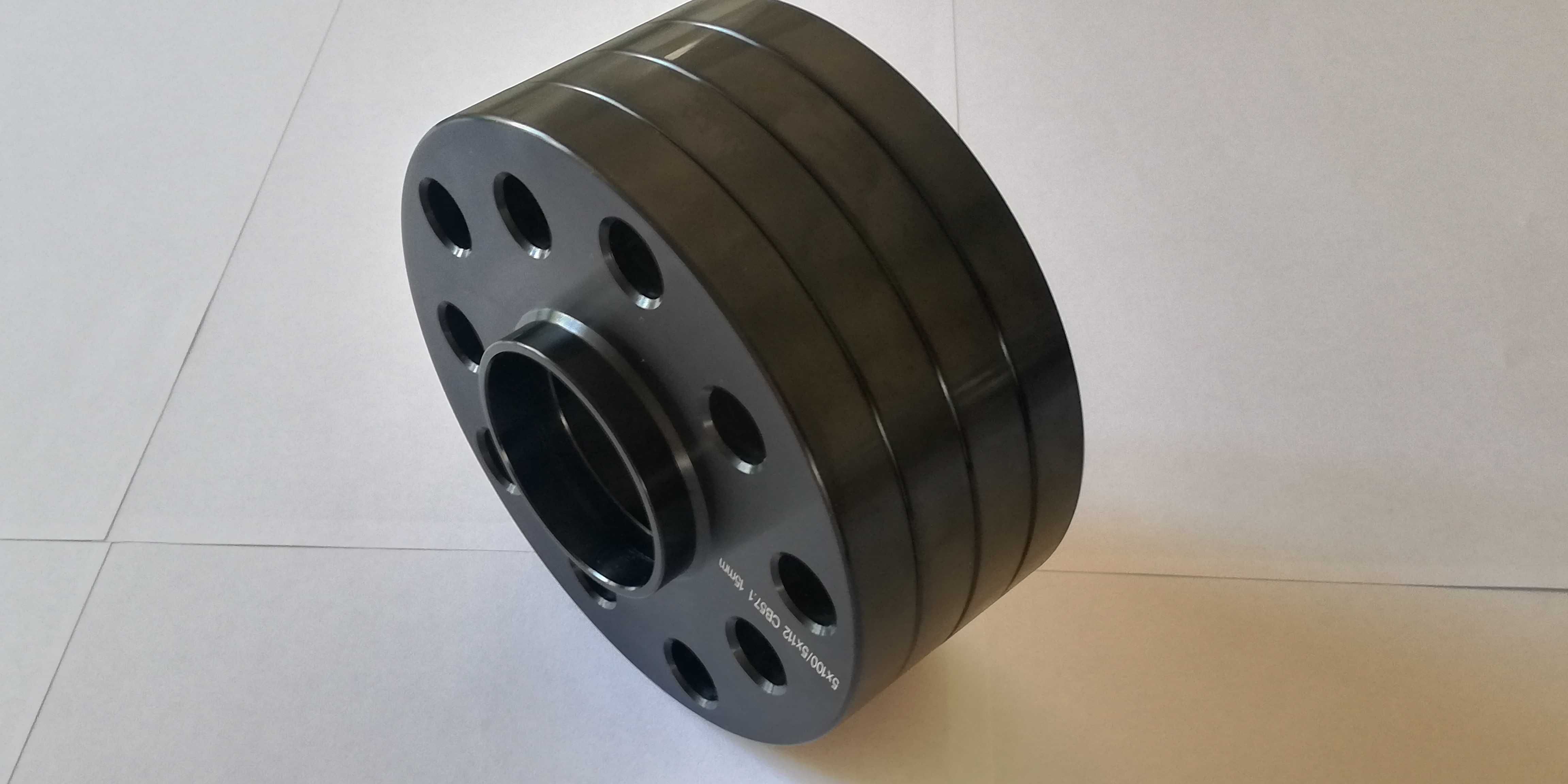 Nowe! Dystanse 15mm 5x100 5x112 57,1mm Audi VW Skoda Seat czarne