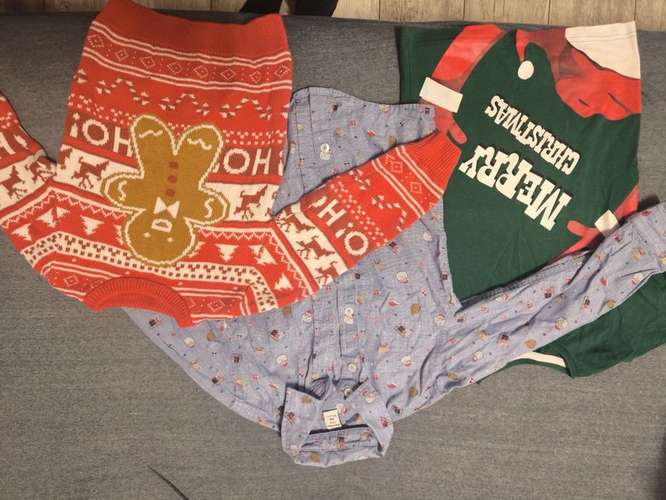 Świąteczny Sweterek koszula koszulka świąteczna 110