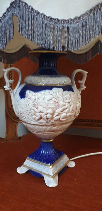 Stara duza  mosiezna masywna nafta