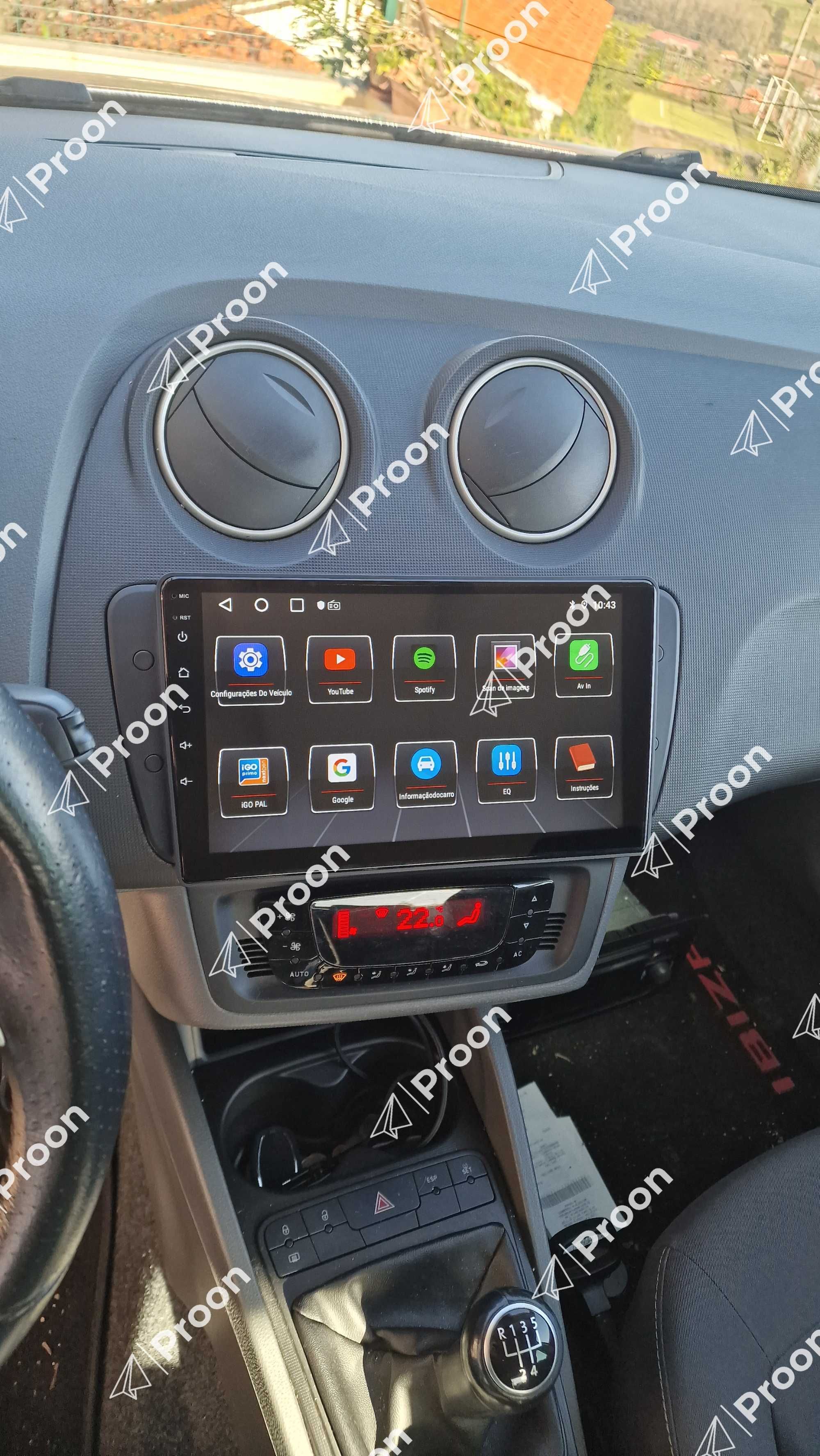 Auto Radio Seat Ibiza 6j Android 2din Ano 2008 até 2018