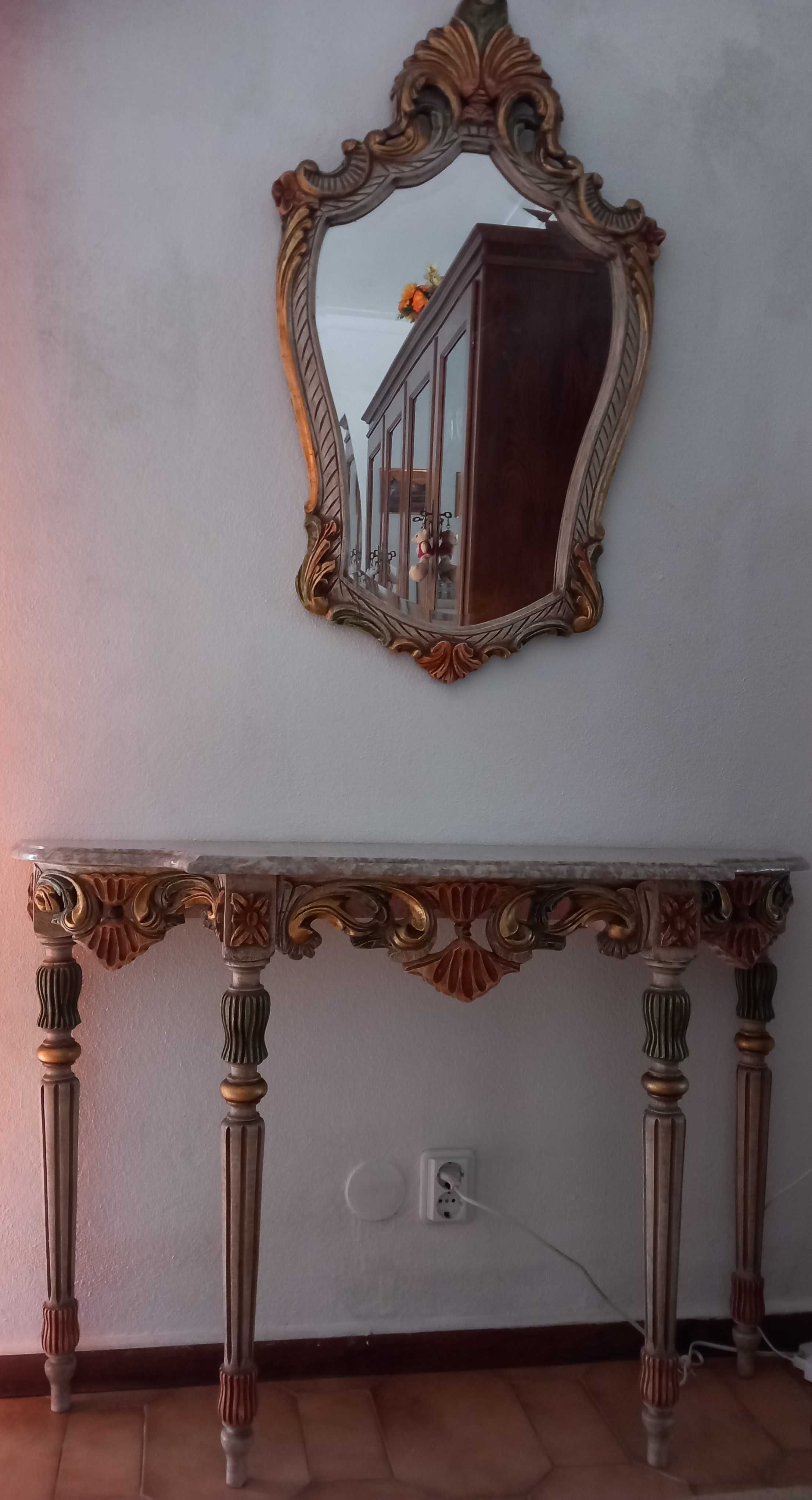 Credência / mesa com espelho