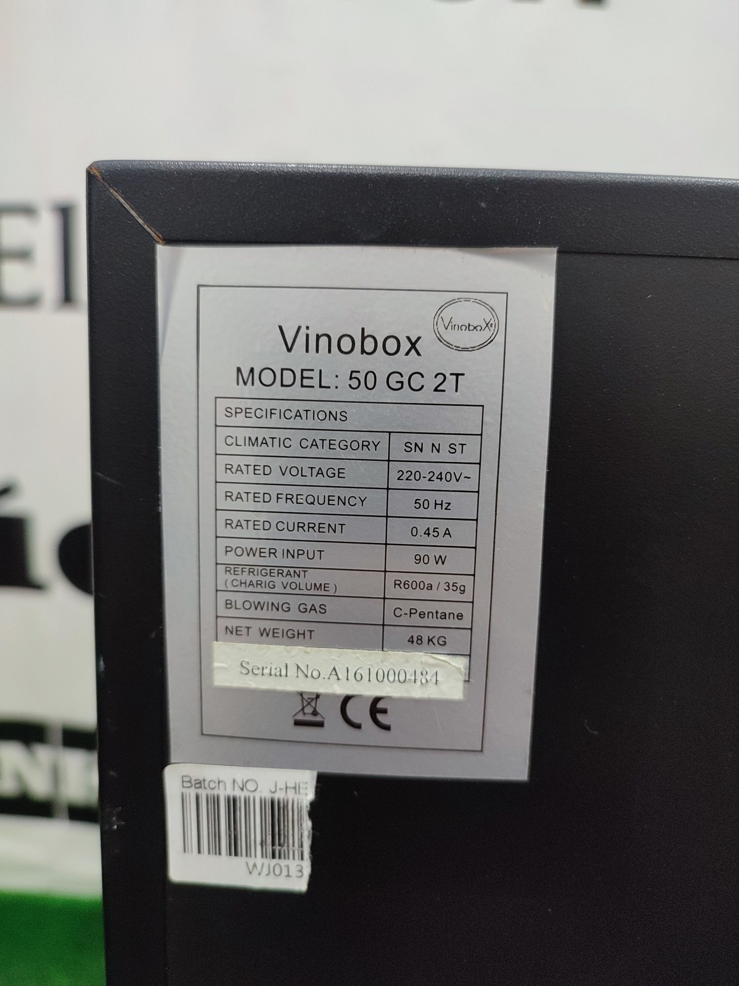 Холодильник для вина Vinobox 50 GC2T