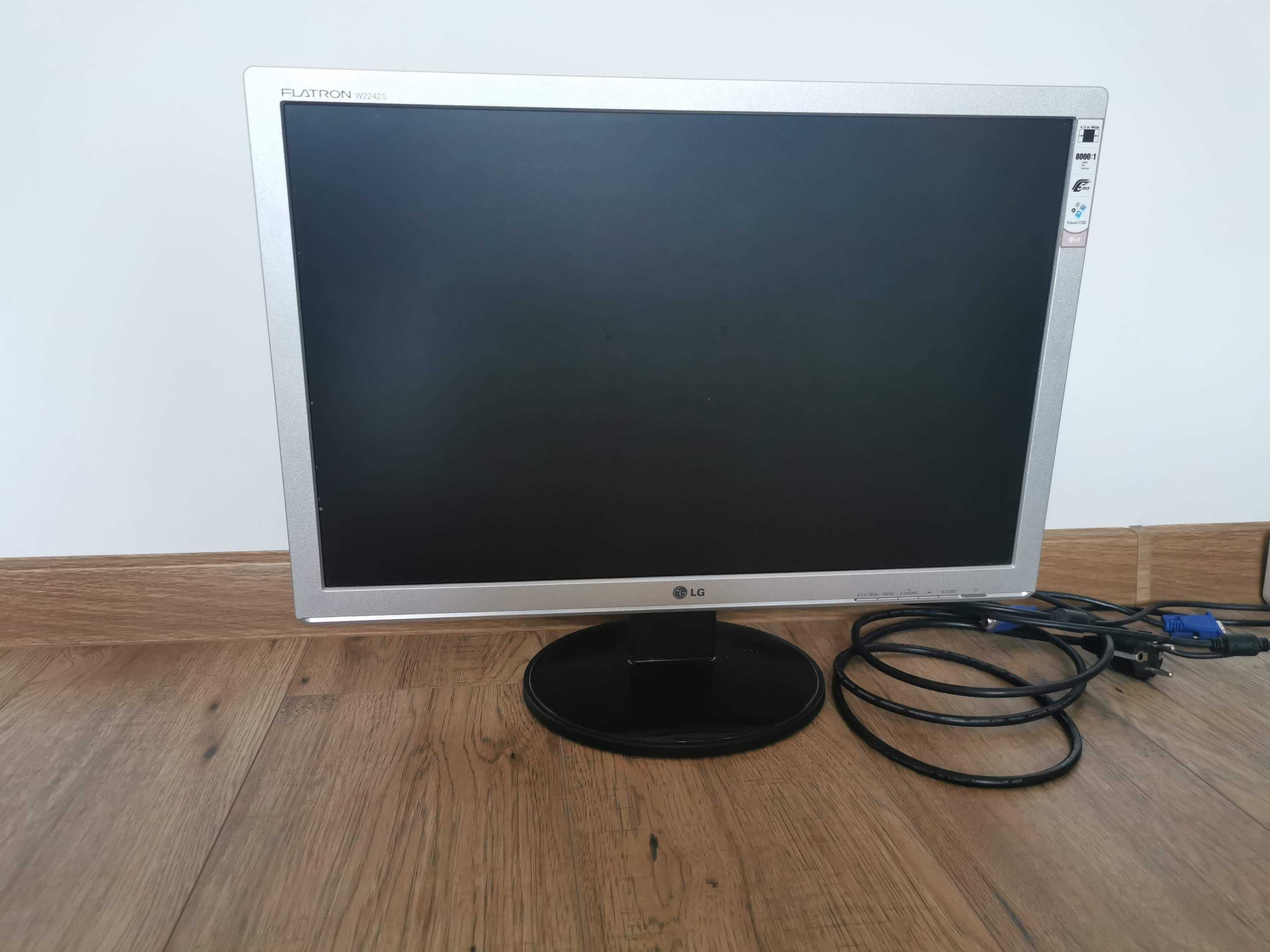 Monitor LG FLATRON W2242S-SF 22" 100% sprawny do komputera