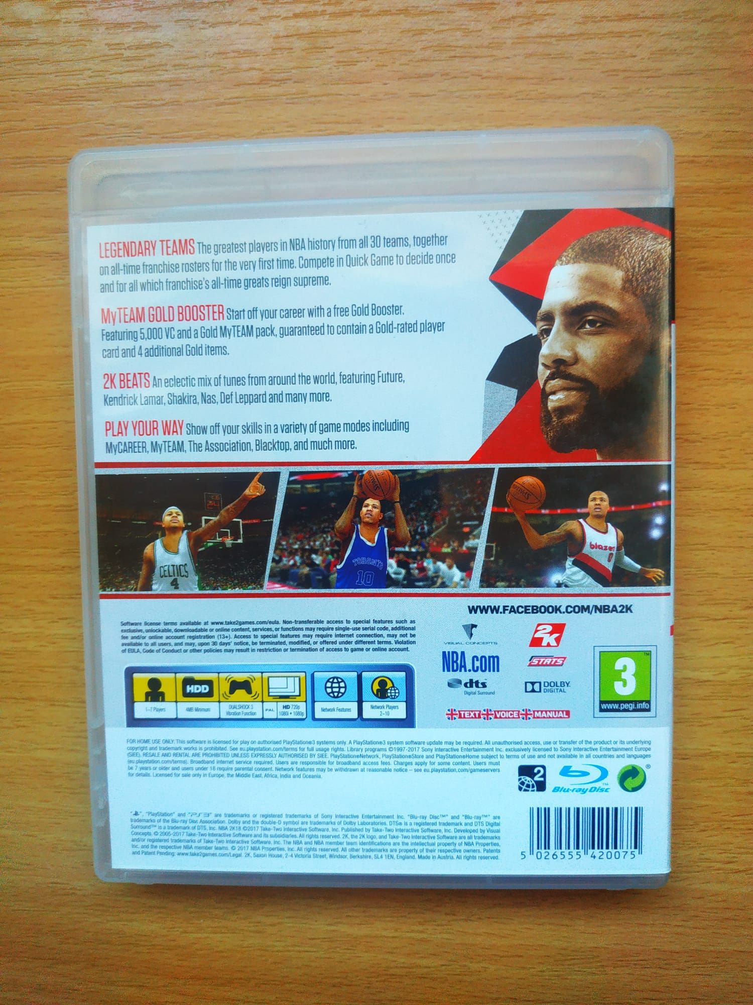 NBA 2K18 ps3, stan bdb, możliwa wysyłka olx..