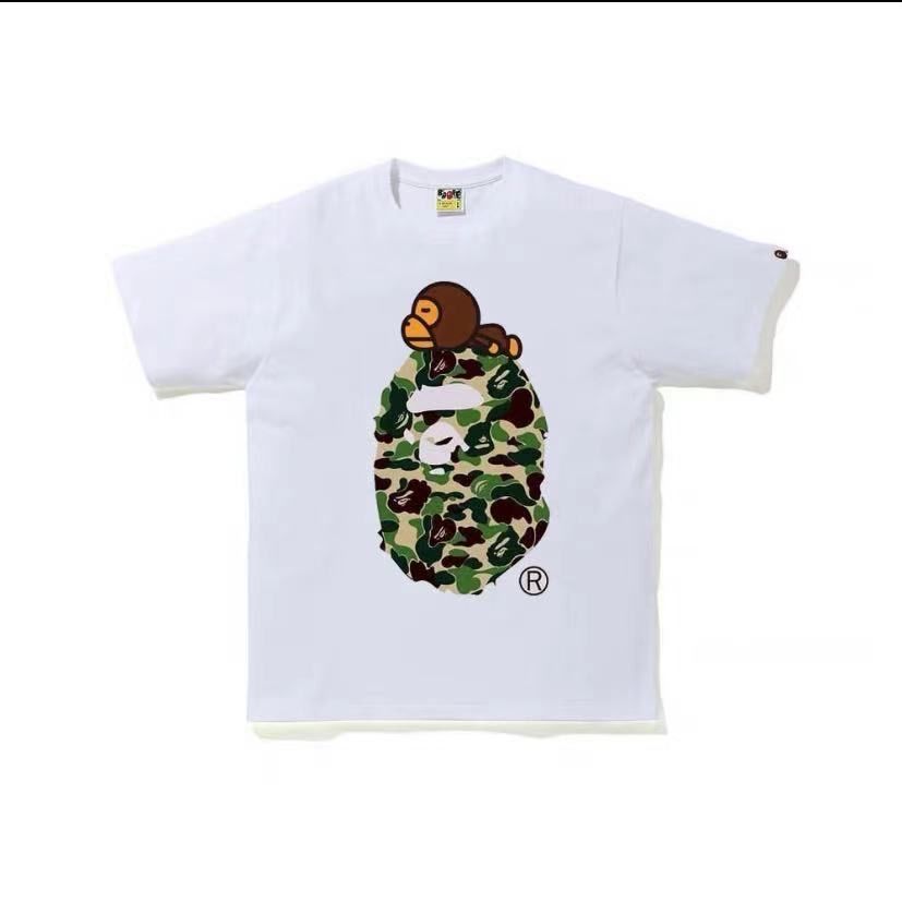 Футболки bape a bathing ape x stone island