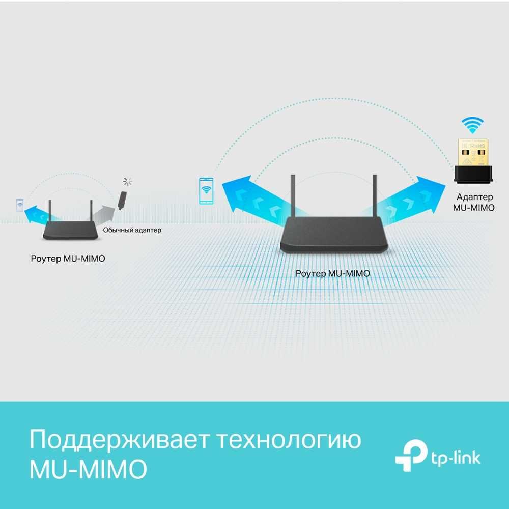 Новый 5 ГГц Wi Fi USB‑адаптер Тп линк Archer T3U Nano AC1300 MU-MIMO