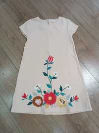 Нарядное платье Зара,сукня Zara с вышивкой 9-10лет ,140см