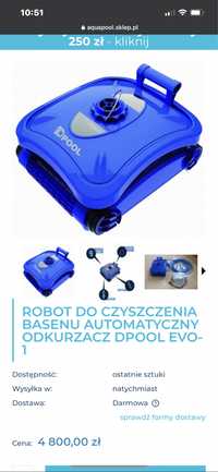 Dpool Robot Do Czyszczenia Basenu Evo-1