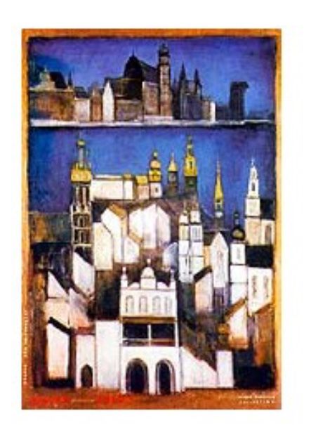 NOWY Plakat „Kraków Pozdrawia Gdańsk”, B1, ca. 68x98cm