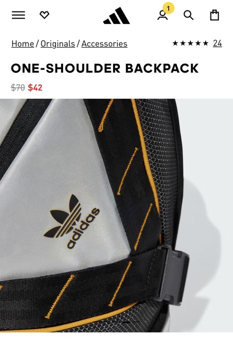 Крутий , незвичної форми рюкзак , оригінал Adidas