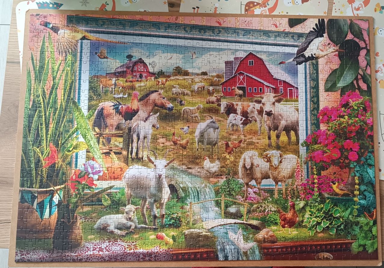 Bluebird Puzzle - Magic Farm Painting, 1000el.