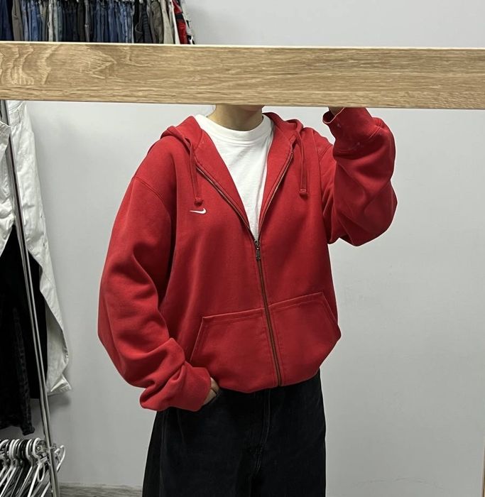 Вінтажний Nike худі зипка vintage y2k найк zip hoodie rap оверсайз зіп