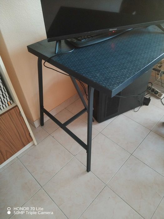 Secretária Ikea Azul Acizentado