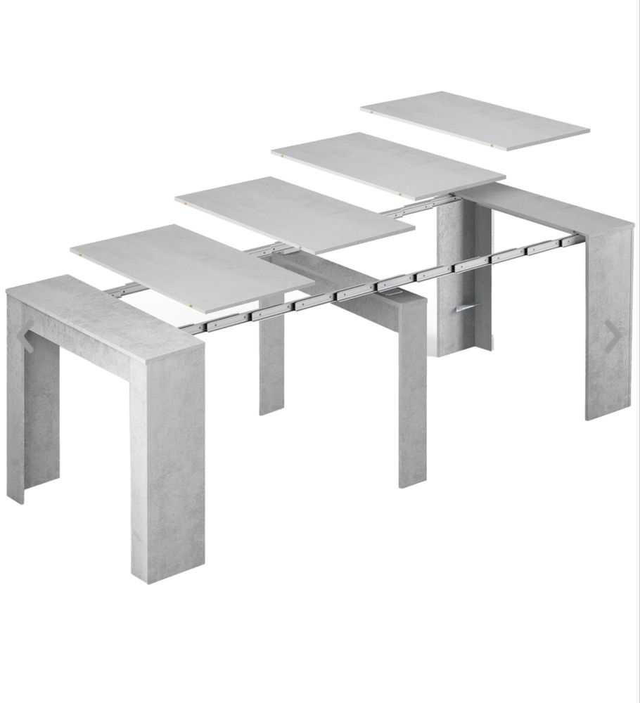 Mesa extensivel cinzento