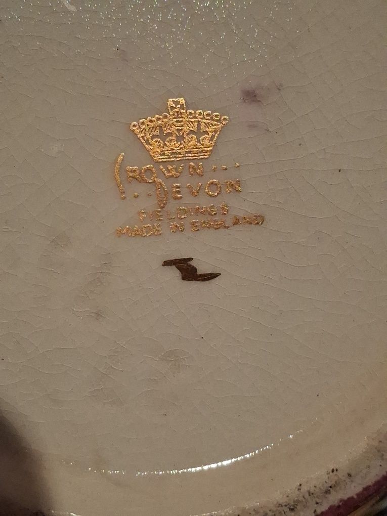 Pote decorativo inglês crown devon motivo oriental