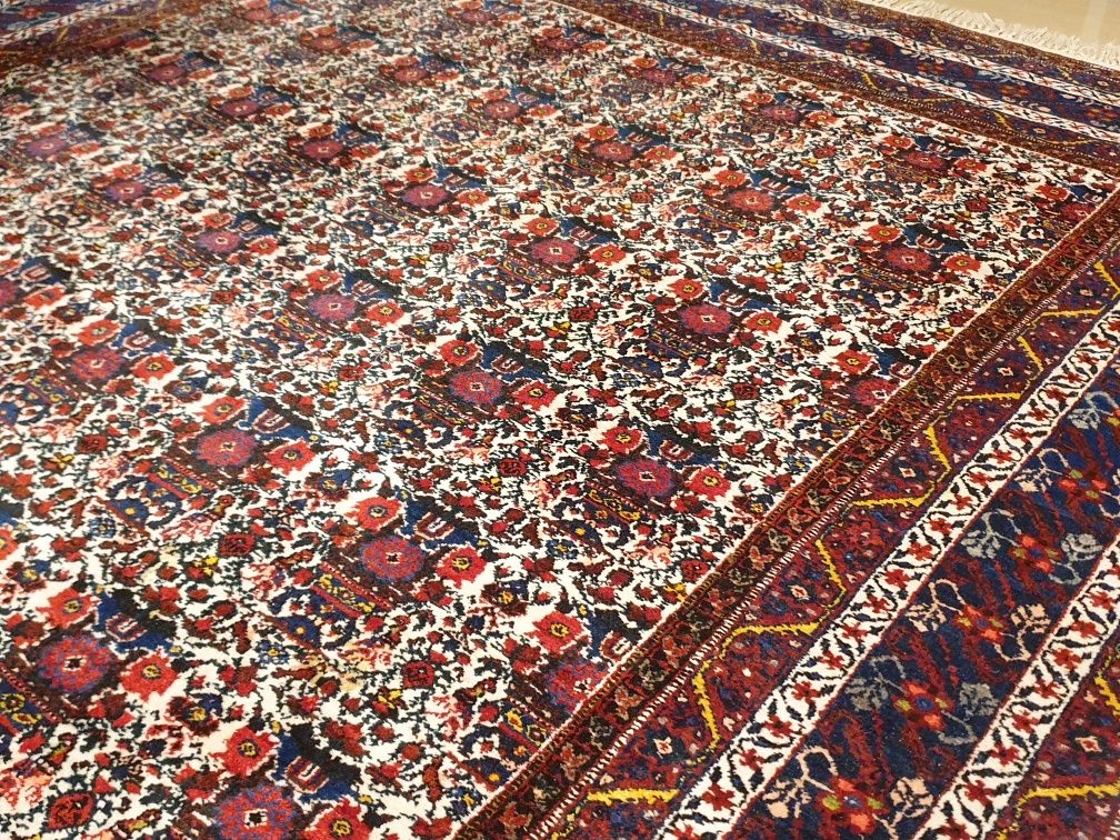 Kaszmirowy perski dywan Abadeh 330 # 212 Ręcznie tkany wełniany / Iran