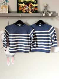 Sweterk H&M, roz. 80, bliźnięta, bliźniaki