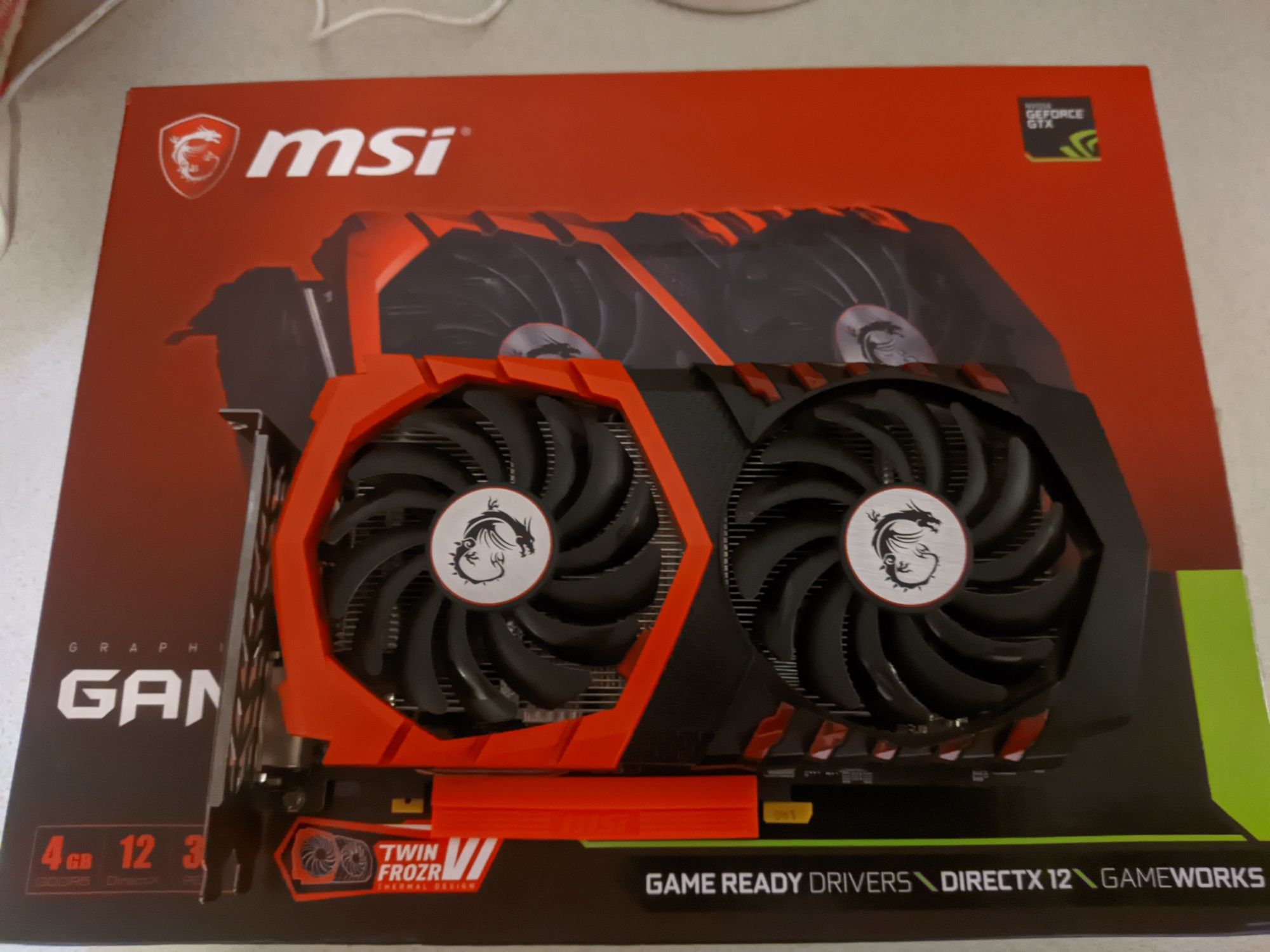 MSI 1050 ti 4096Mb GAMING X