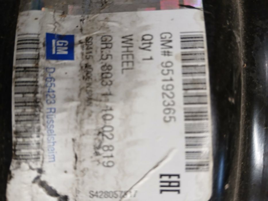 Felgi stalowe Opel 6J 15 Karl strukturalne