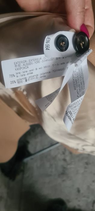 Plasz klasyczny Zara z limitowanejkolekcji premium welna