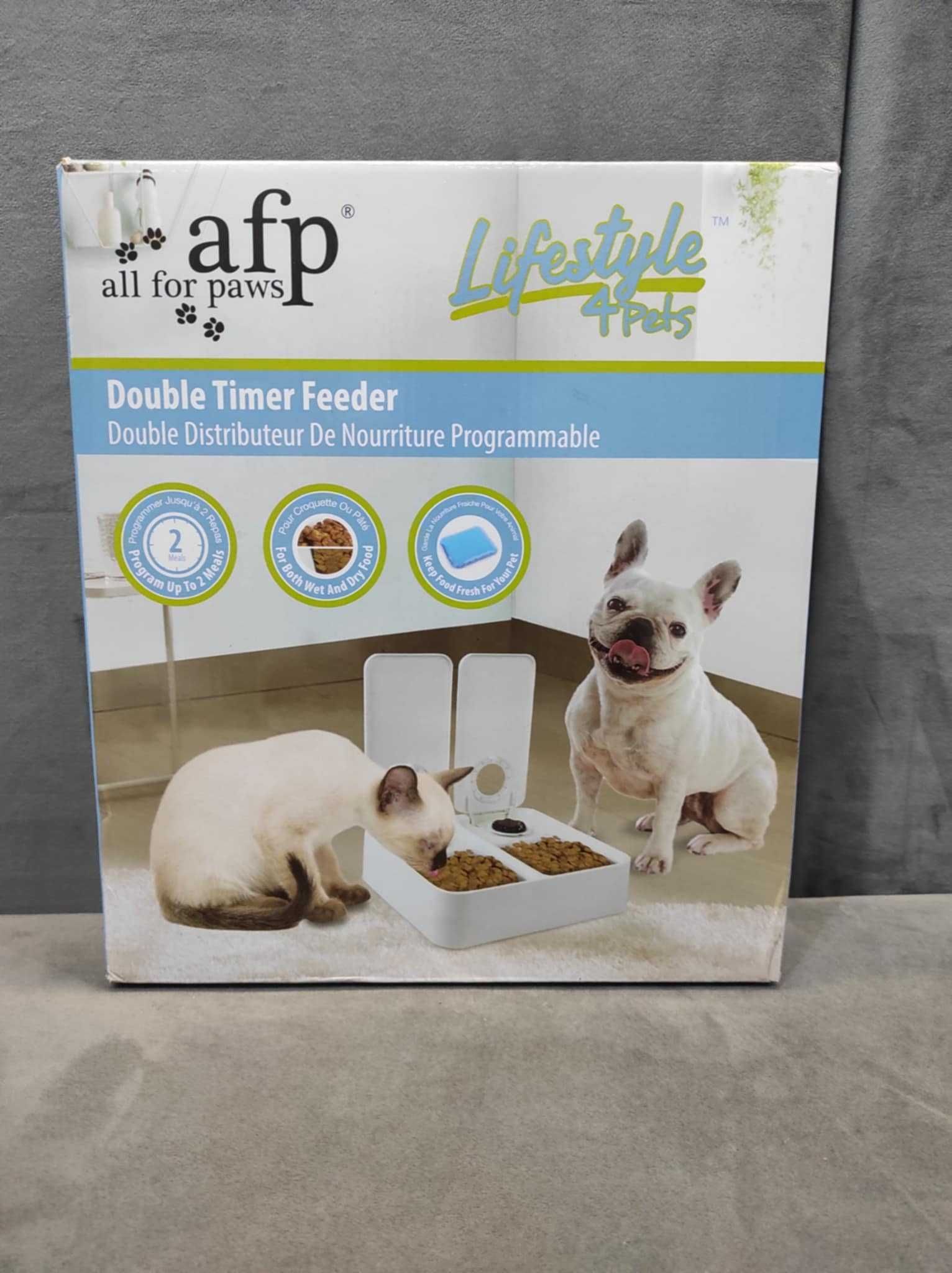 Automatyczny podwójny podajnik karmy dla zwierząt AFP Lifestyle 4