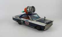 Carro Patrulha com Sirene - brinquedo Japonês Masudaya 70s