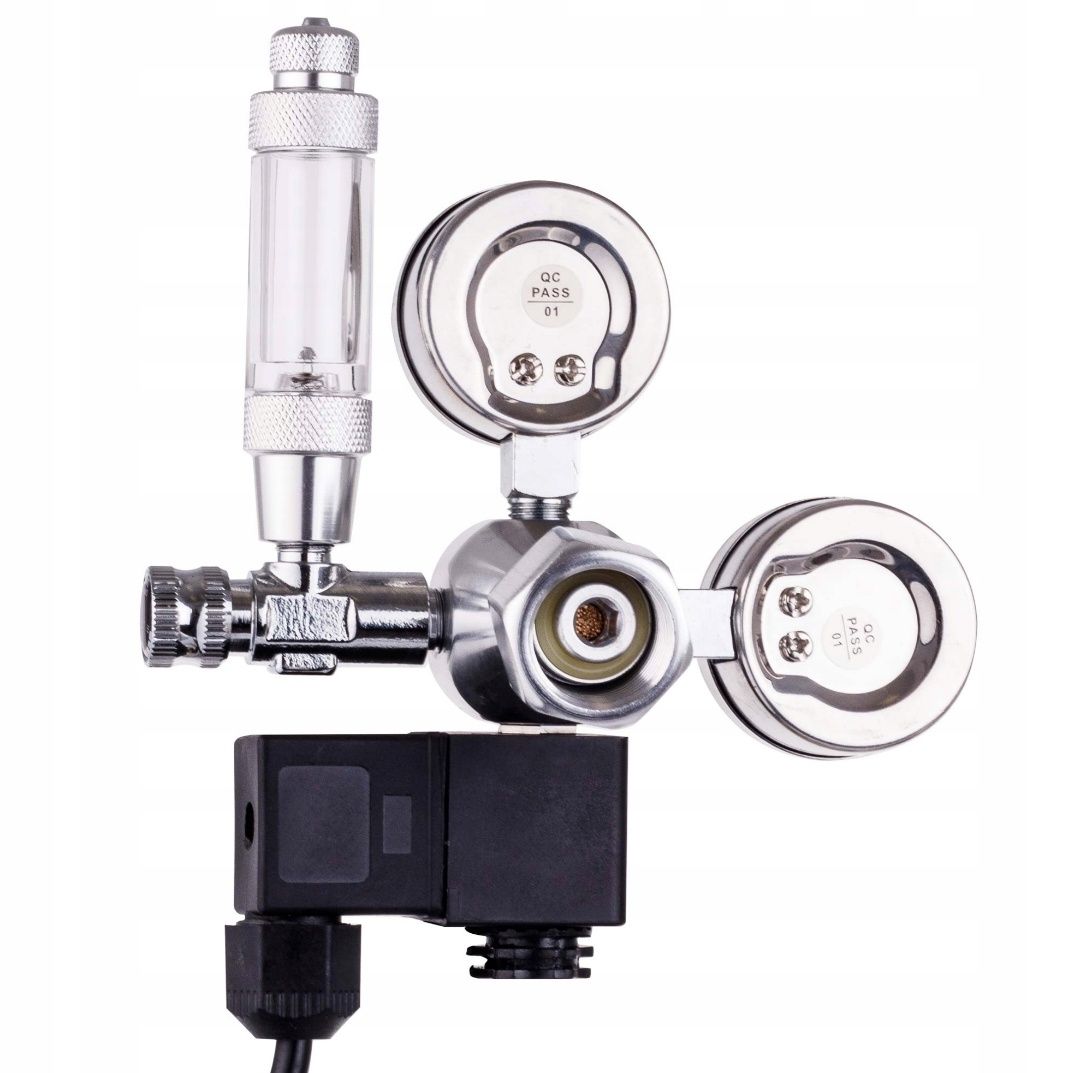 Reduktor CO2 z Elektrozaworem do AKWARIUM Licznik Bąbelków Regulator 2