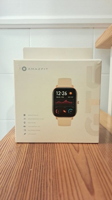 Smartwatch Amazfit GTS bege e rose gold
