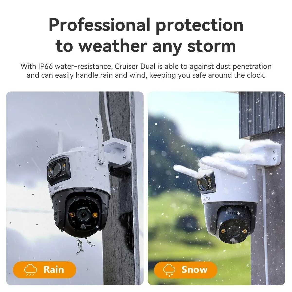 Поворотна камера відеонагляду Wifi IMOU Cruiser Dual 8MP