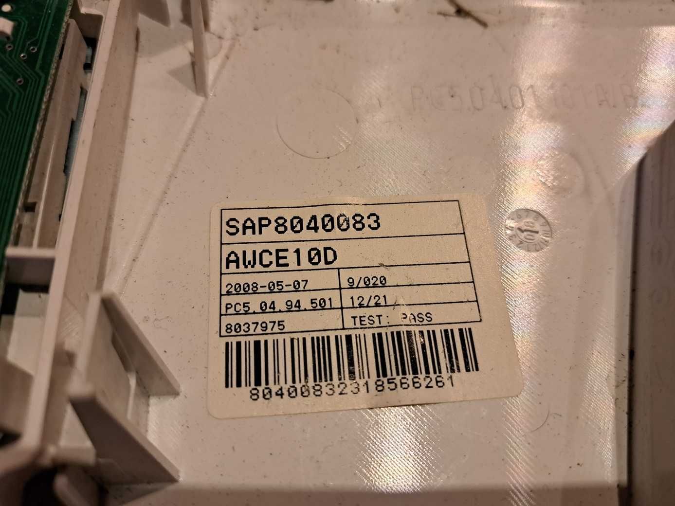 Sterownik moduł programator pralka AMICA AWCE10D, części.