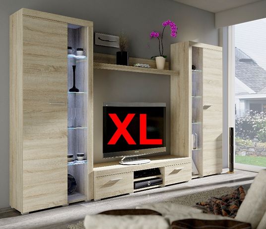 DUŻA Meblościanka  XL 5 kolorów meble do pokoju salonu zestaw