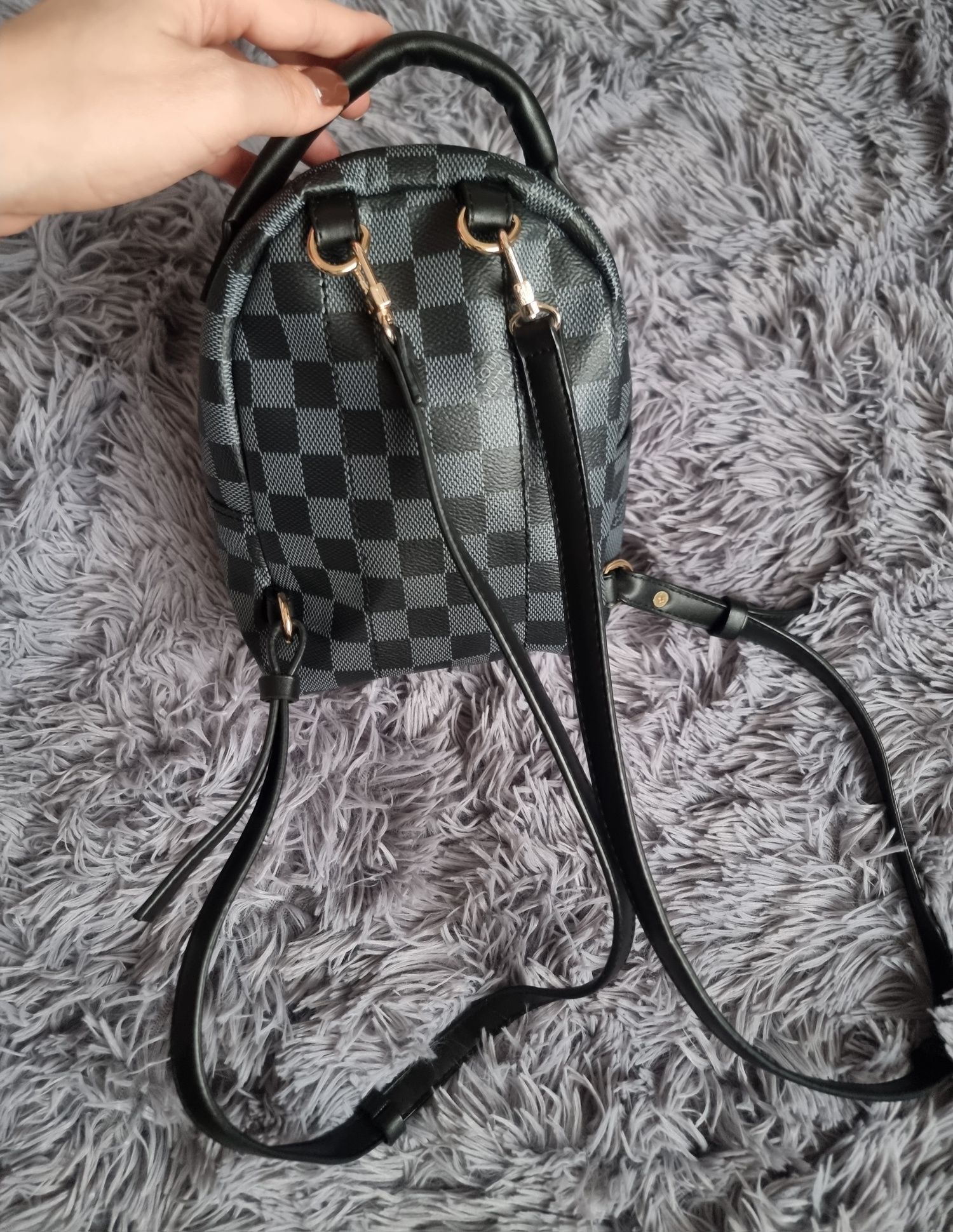 Torebka plecak plecaczek jak lv louis vuitton logowana monogram