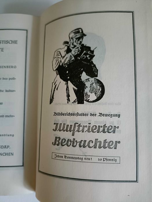 Książka Mein Kampf, wydanie z 1939r. Oryginał