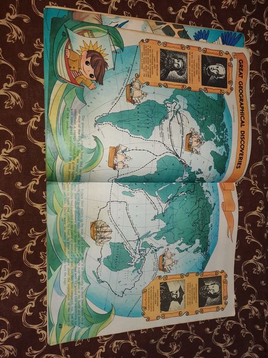 World and the man, дитячий атлас світу англійською