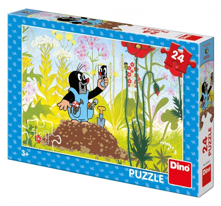 Puzzle Krecik i Przyjaciele, 24 elementy, Dino
