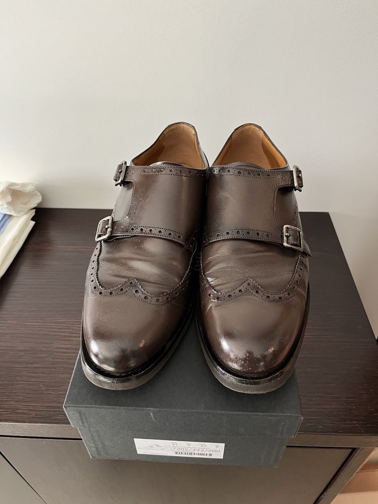 Sapatos em pele massimo dutti 42